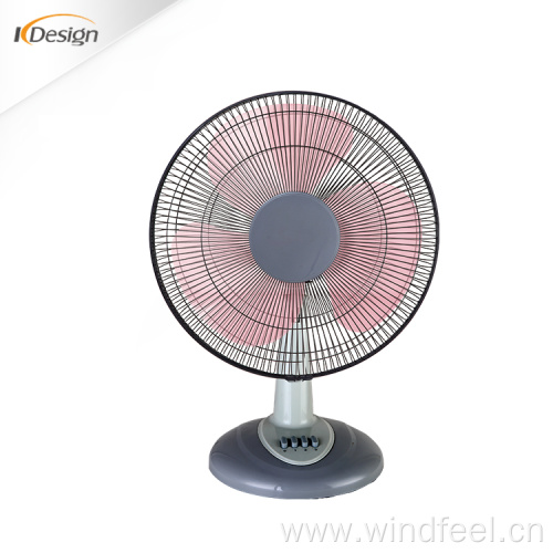 5 blade white quiet oscillating table fans